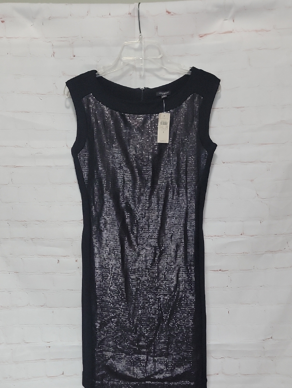 Ann Taylor Black Sequin Sheath Dress